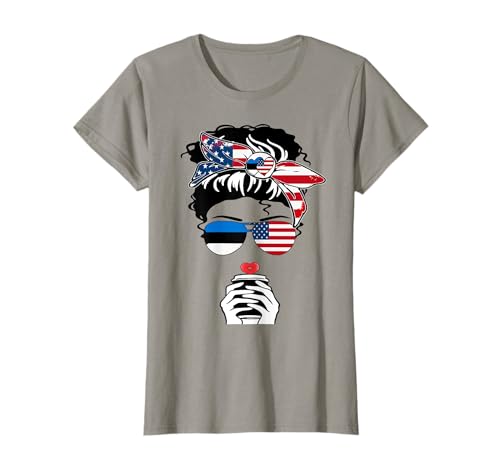 Estonian American Coffee Mama Girl Sis Aunt Estland USA Flagge T-Shirt Estonian American Coffee Mama Girl Sis Aunt Estland USA Flagge T-Shirt von Happy Estonia America Day Estonian American Pride