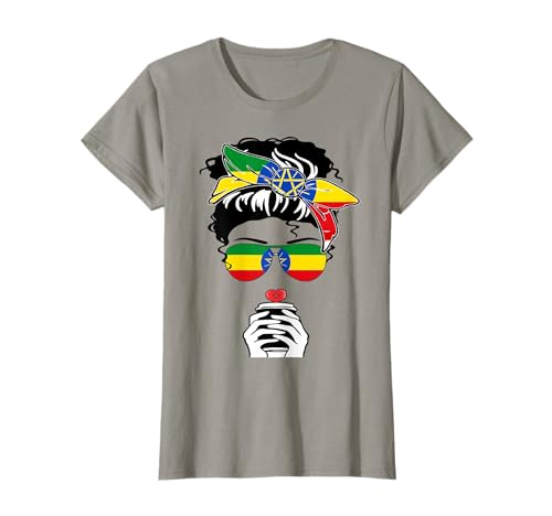 Cooler äthiopischer Kaffee Mama Mama Mädchen Tante Äthiopien Flagge Druck T-Shirt Cooler äthiopischer Kaffee Mama Mama Mädchen Tante Äthiopien Flagge Druck T-Shirt von Happy Ethiopia National Day Proud To Be Ethiopian