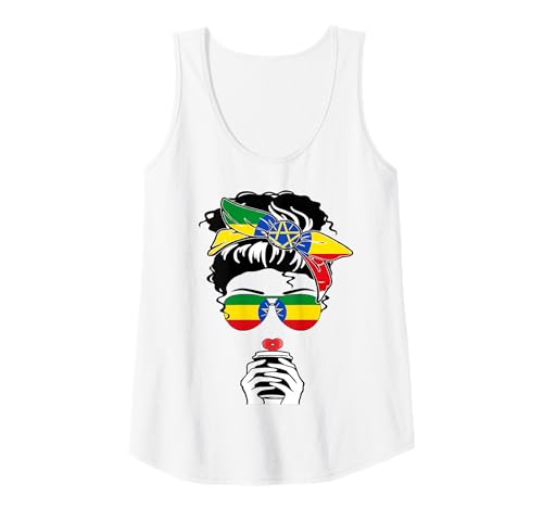 Damen Cooler äthiopischer Kaffee Mama Mama Mädchen Tante Äthiopien Flagge Druck Tank Top Damen Cooler äthiopischer Kaffee Mama Mama Mädchen Tante Äthiopien Flagge Druck Tank Top von Happy Ethiopia National Day Proud To Be Ethiopian