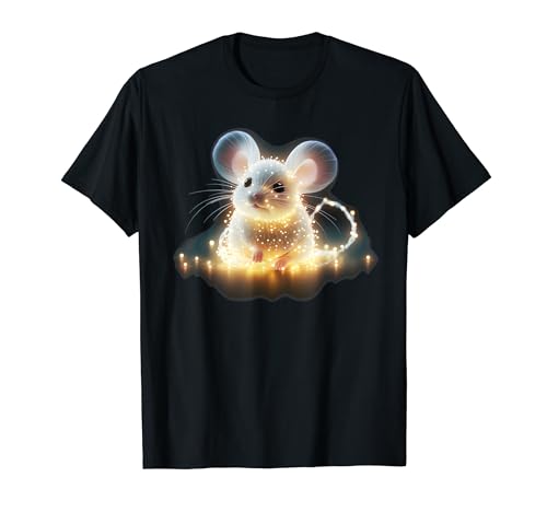 Lustige Lichterkette mit Maus Haustier Kostüm für Jungen und Mädchen T-Shirt Lustige Lichterkette mit Maus Haustier Kostüm für Jungen und Mädchen T-Shirt von Happy Fairy Lights Rodent