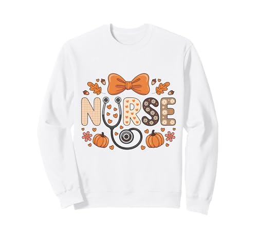 Herbst Herbst Krankenschwester Shirt Frauen Kürbis Dankbar Krankenschwester Leben Sweatshirt von Happy Fall Autumn Halloween Thankgiving Nurse Tees