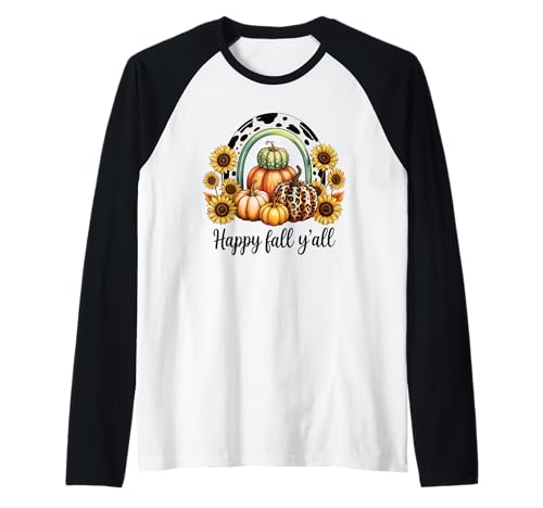 Coole Kürbisse Herbst Saison Herbst Design Geschenk Männer Frauen Kinder Raglan von Happy Fall Thanksgiving Spooky Halloween Graphic