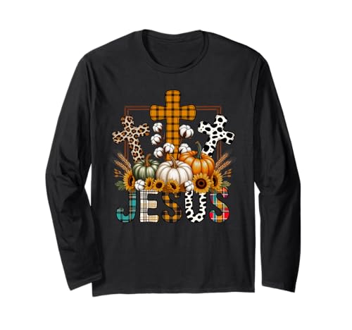 Jesus Herbst Saison Liebhaber Herbst Design Geschenk Männer Frauen Kinder Langarmshirt von Happy Fall Thanksgiving Spooky Halloween Graphic