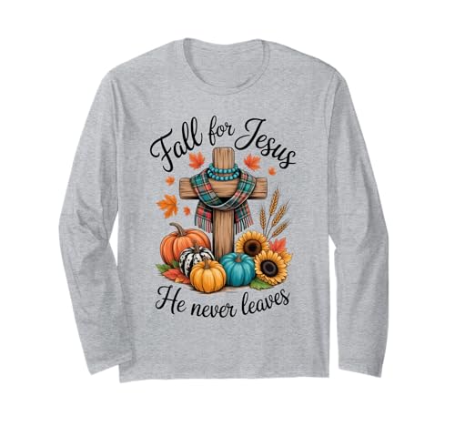 Jesus Herbst Saison Liebhaber Herbst Design Geschenk Männer Frauen Kinder Langarmshirt von Happy Fall Thanksgiving Spooky Halloween Graphic