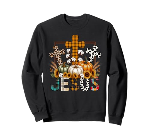 Jesus Herbst Saison Liebhaber Herbst Design Geschenk Männer Frauen Kinder Sweatshirt von Happy Fall Thanksgiving Spooky Halloween Graphic