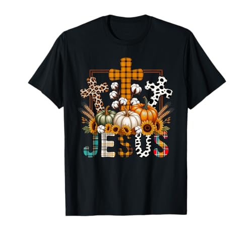 Jesus Herbst Saison Liebhaber Herbst Design Geschenk Männer Frauen Kinder T-Shirt von Happy Fall Thanksgiving Spooky Halloween Graphic