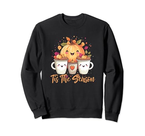 Tis The Season Damen Pumpkin Spice Coffee Fall Cottagecore Sweatshirt Tis The Season Damen Pumpkin Spice Coffee Fall Cottagecore Sweatshirt von Happy Fall Y'all - Pumpkin Spice Coffee Apparel