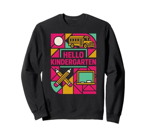 Lehrerin Hallo Kindergarten Süße Frauen sind wieder in der Schule Sweatshirt Lehrerin Hallo Kindergarten Süße Frauen sind wieder in der Schule Sweatshirt von Happy First Day Back To School Fun Teacher Outfits