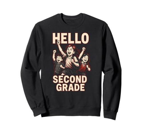 „Back to School Hello Second Grade“, süßes Lehrer-Outfit für Damen Sweatshirt „Back to School Hello Second Grade“, süßes Lehrer-Outfit für Damen Sweatshirt von Happy First Day Of School ABCD Teacher Outfits