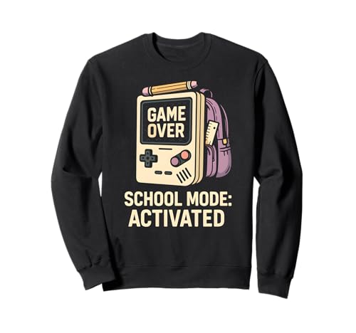 Game Over School-Modus aktiviert Fun Kids Back to School Sweatshirt Game Over School-Modus aktiviert Fun Kids Back to School Sweatshirt von Happy First Day Of School Cute Teacher Must Haves