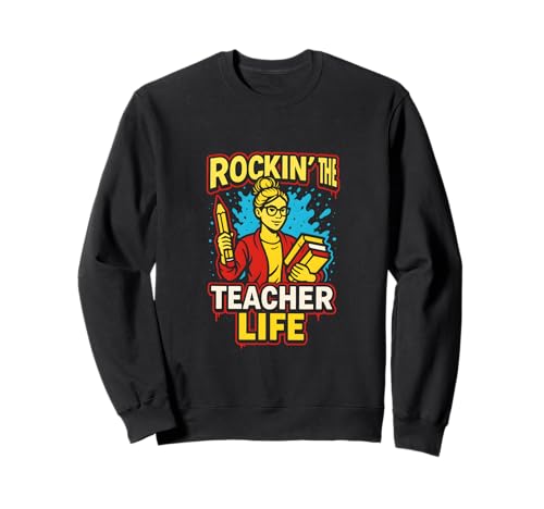 First Day Teacher Rockin' The Teacher Life Süße ABCD für Damen Sweatshirt First Day Teacher Rockin' The Teacher Life Süße ABCD für Damen Sweatshirt von Happy First Day Of School Cute Teacher Outfits
