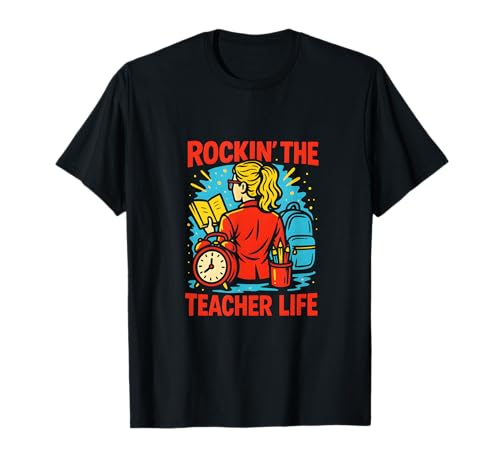 First Day Teacher Rockin' The Teacher Life Süße ABCD für Damen T-Shirt First Day Teacher Rockin' The Teacher Life Süße ABCD für Damen T-Shirt von Happy First Day Of School Cute Teacher Outfits