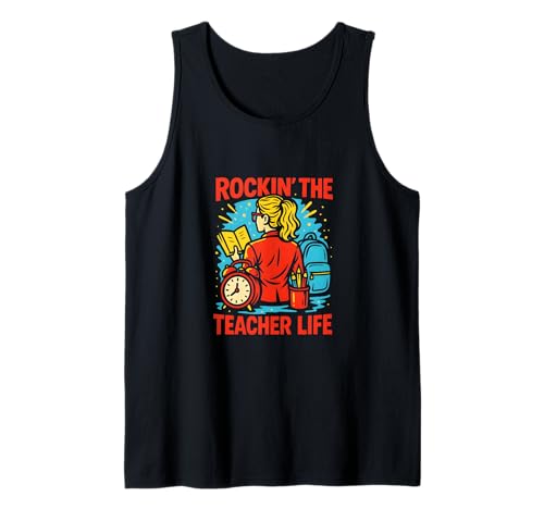 First Day Teacher Rockin' The Teacher Life Süße ABCD für Damen Tank Top von Happy First Day Of School Cute Teacher Outfits