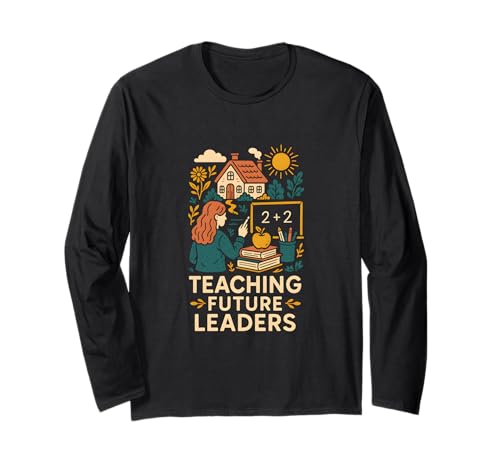 Schulanfang Lehre Future Leaders Cute Damen Langarmshirt von Happy First Day Of School Cute Teacher Outfits