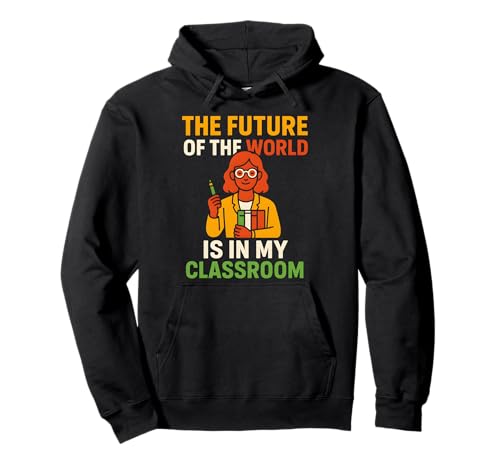 Vorschullehrer Zukunft der Welt Spaß Damen ABCD Pullover Hoodie Vorschullehrer Zukunft der Welt Spaß Damen ABCD Pullover Hoodie von Happy First Day Of School Cute Teacher Outfits