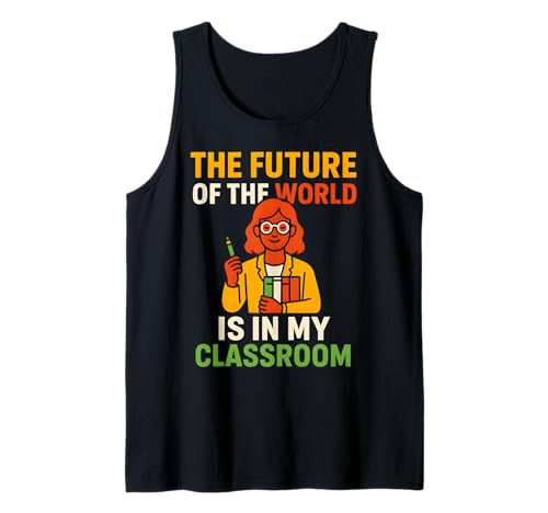 Vorschullehrer Zukunft der Welt Spaß Damen ABCD Tank Top von Happy First Day Of School Cute Teacher Outfits