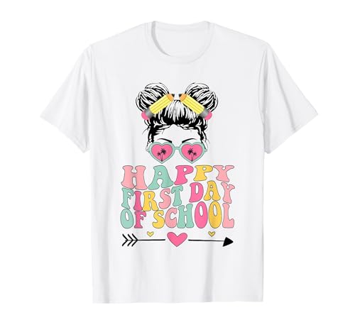 Alles Gute zum ersten Schultag, Lehrer, Kinder, zurück zur Schule T-Shirt Alles Gute zum ersten Schultag, Lehrer, Kinder, zurück zur Schule T-Shirt von Happy First Day Of School Teachers Funny Tee.
