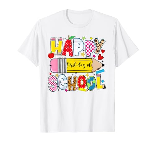 Alles Gute zum ersten Schultag, Lehrer, Jungen, Mädchen, zurück zur Schule T-Shirt Alles Gute zum ersten Schultag, Lehrer, Jungen, Mädchen, zurück zur Schule T-Shirt von Happy First Day Of School
