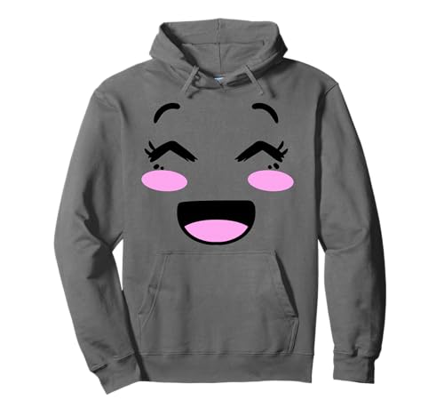 Kawaii Süßes Happy Face Kostüm für Frauen und Mädchen Pullover Hoodie von Happy Funny Kawaii Art For Women and Girls
