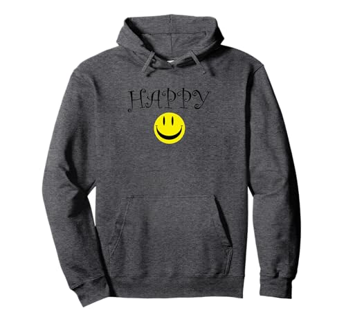 Happy Smile Face Funny Casual Men Women Unisex Apparel Pullover Hoodie Happy Smile Face Funny Casual Men Women Unisex Apparel Pullover Hoodie von Happy Funny Smile