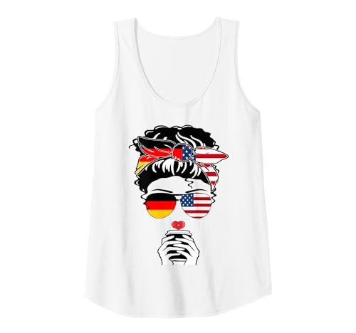 Damen Coole deutsche amerikanische Kaffeemutter, Mädchen, Tante Mama, braucht Kaffee Tank Top Damen Coole deutsche amerikanische Kaffeemutter, Mädchen, Tante Mama, braucht Kaffee Tank Top von Happy German-American Day Happy German Unity Day