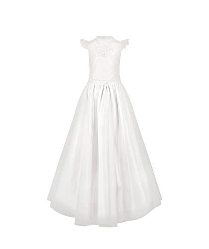 Happy Girls by Eisend Baby Mädchen Taufkleid Traditionelles Taufkleid Familienkleid Taufgewand Mädchen Ivory (80) von Happy Girls by Eisend