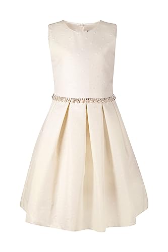 Happy Girls by Eisend Mädchen Cocktailkleid Kommunionkleid Taufkleid Hochzeit Kleid Blumenmädchen Gold Glitzer (104) von Happy Girls by Eisend