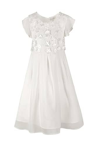 Happy Girls by Eisend Mädchen Kleid Cocktailkleid Kommunionkleid Taufkleid Festkleid Blumenmädchen Hochzeitskleid (152), Ivory von Happy Girls by Eisend