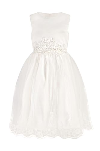Happy Girls by Eisend Mädchen Kleid Taufkleid Kommunionkleid Festkleid Cocktailkleid Partykleid Tütü Prinzessin Brautjungfer Mädchen Hochzeit Blumenmädchen (as3, Numeric, Numeric_104, Regular, 104) von Happy Girls by Eisend
