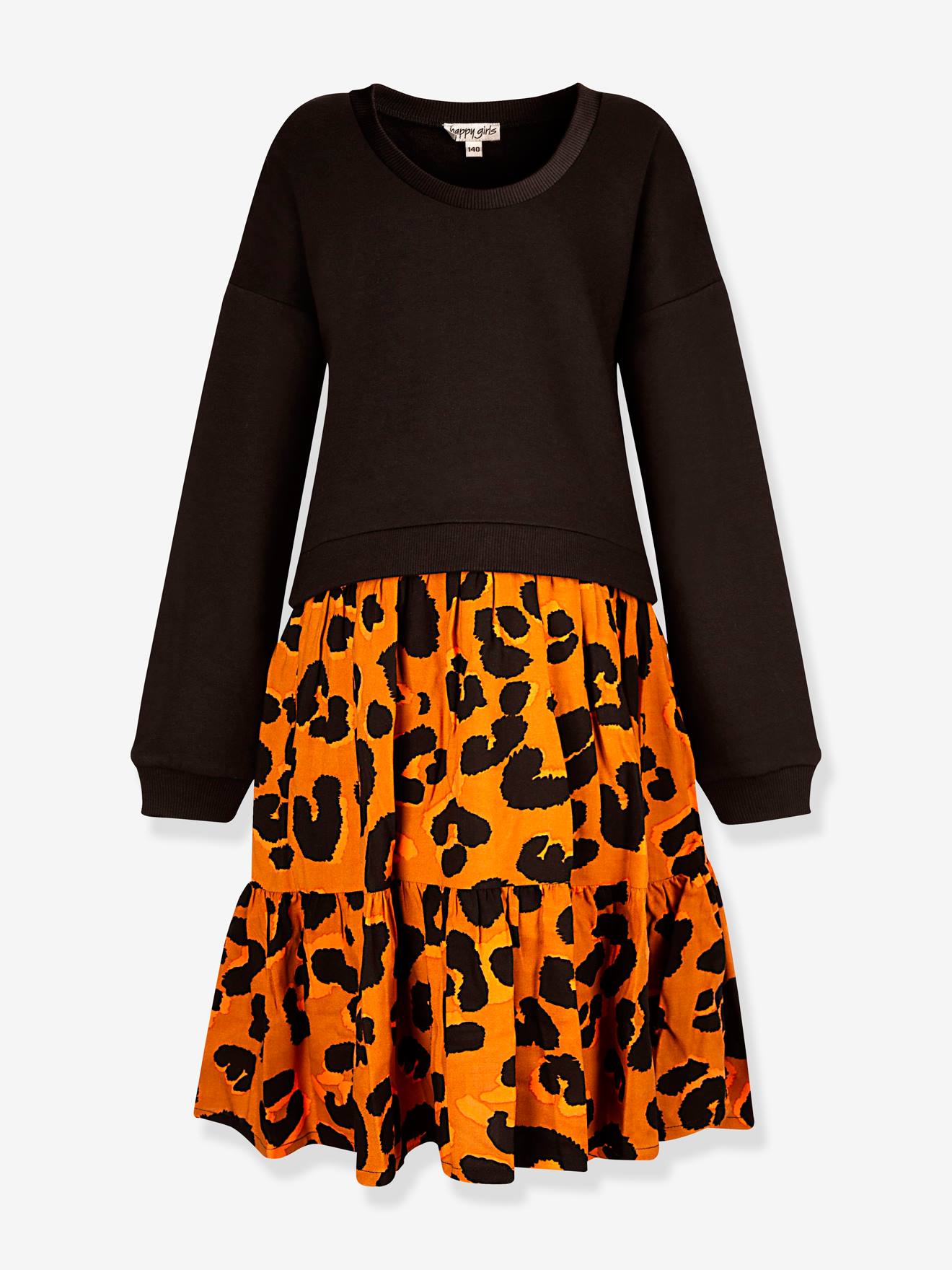 2-in-1-Kleid Happy Girls Mädchen mit Leoprint von Happy Girls