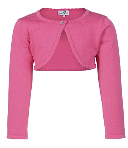 Happy Girls Mädchen Strickjacke Basic Bolero, Einfarbig, Gr. 146, Rosa (pink 36) von Happy Girls