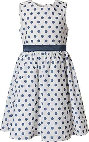 Happy Girls® Mädchen Kleid Punkte festlich, Größe:122, Präzise Farbe:Navy von Happy Girls