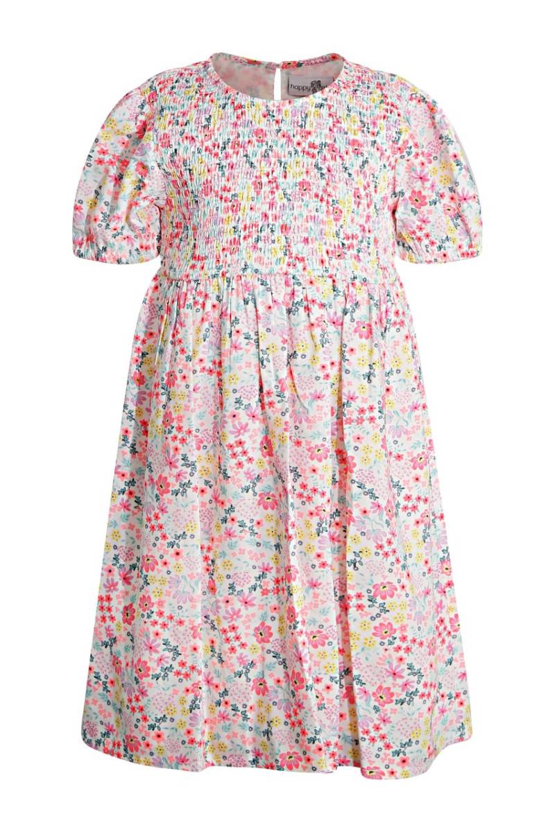 Happy Girls Kleid Sommer neon coral Blumen von Happy Girls