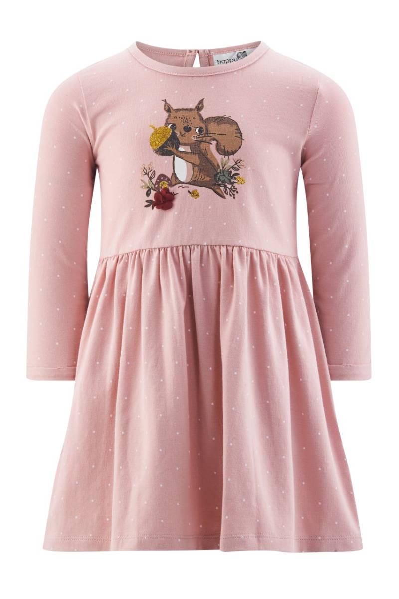 Happy Girls Kleid Winter dusty rose Eichhörnchen von Happy Girls