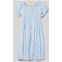 Happy Girls Kleid aus Viskose mit Allover-Muster in Bleu, Größe 140 von Happy Girls