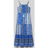 Happy Girls Kleid mit Allover-Muster in Blau, Größe 140 von Happy Girls