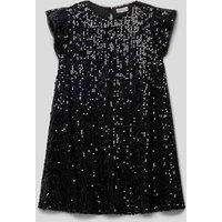 Happy Girls Kleid mit Allover-Paillettenbesatz in Black, Größe 152 von Happy Girls