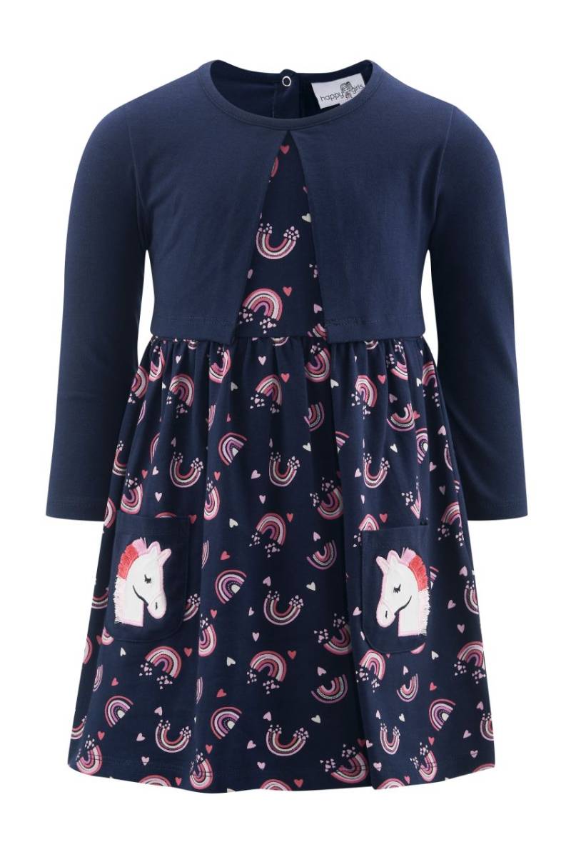 Happy Girls Kleid navy Einhorn von Happy Girls