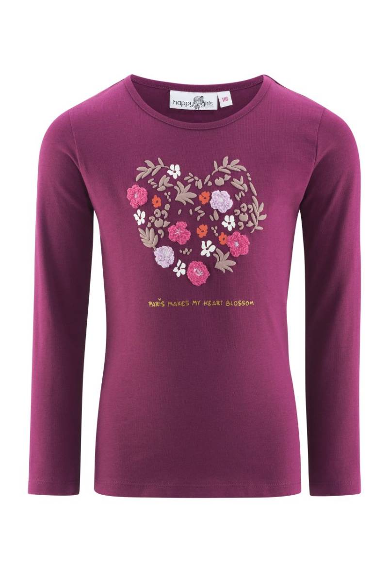 Happy Girls Longsleeve Mädchen berry von Happy Girls