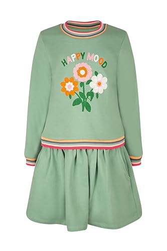 Happy Girls Mädchen Kleid Kinderkleid, Green, 152 cm von Happy Girls