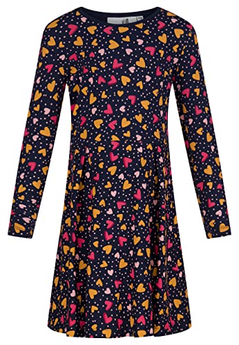 Happy Girls Mädchen meisjes jurk Kinderkleid, Navy, 104 EU von Happy Girls