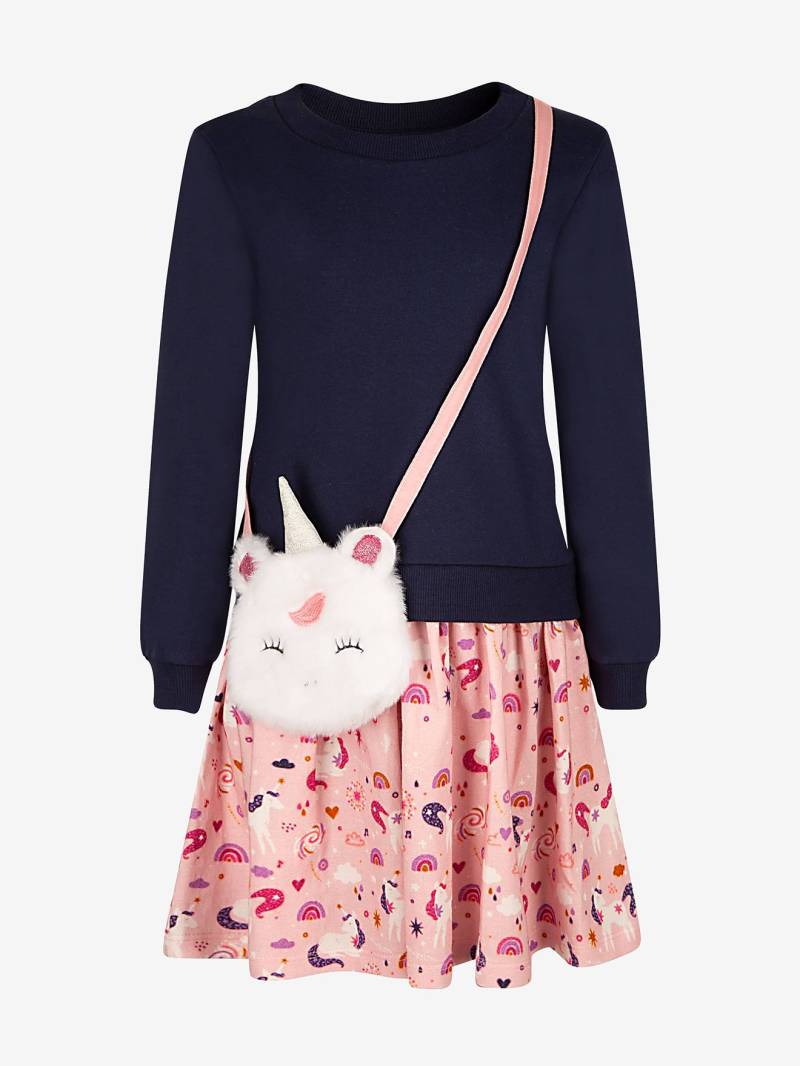 Kleid Langarm Happy Girls Mädchen mit Einhorntasche von Happy Girls