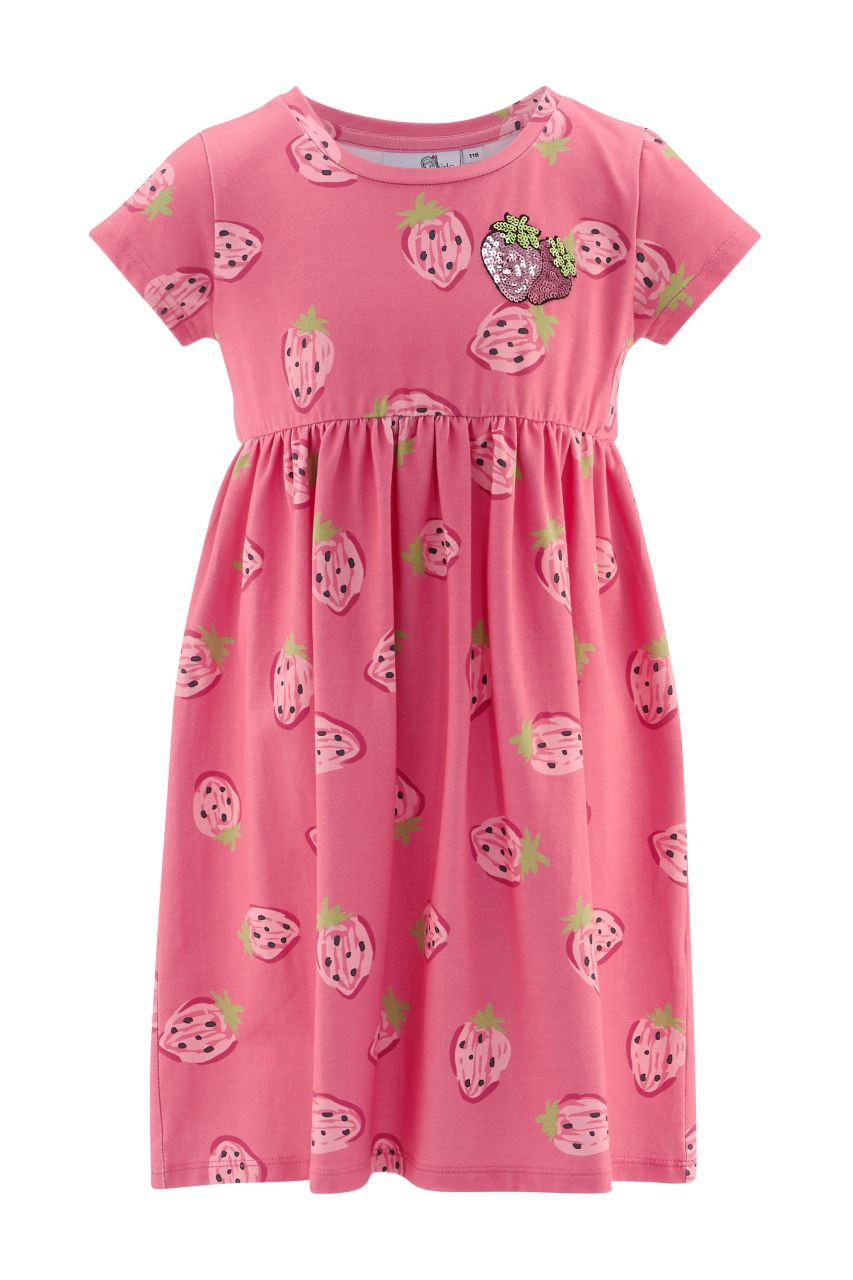 Kleid light pink mit Erdbeeren / Happy girls by Eisend von Happy Girls