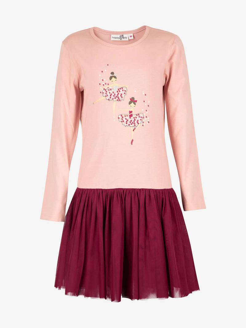 Kleid mit Tüllrock Happy Girls Mädchen Ballerinaprint pudrig von Happy Girls