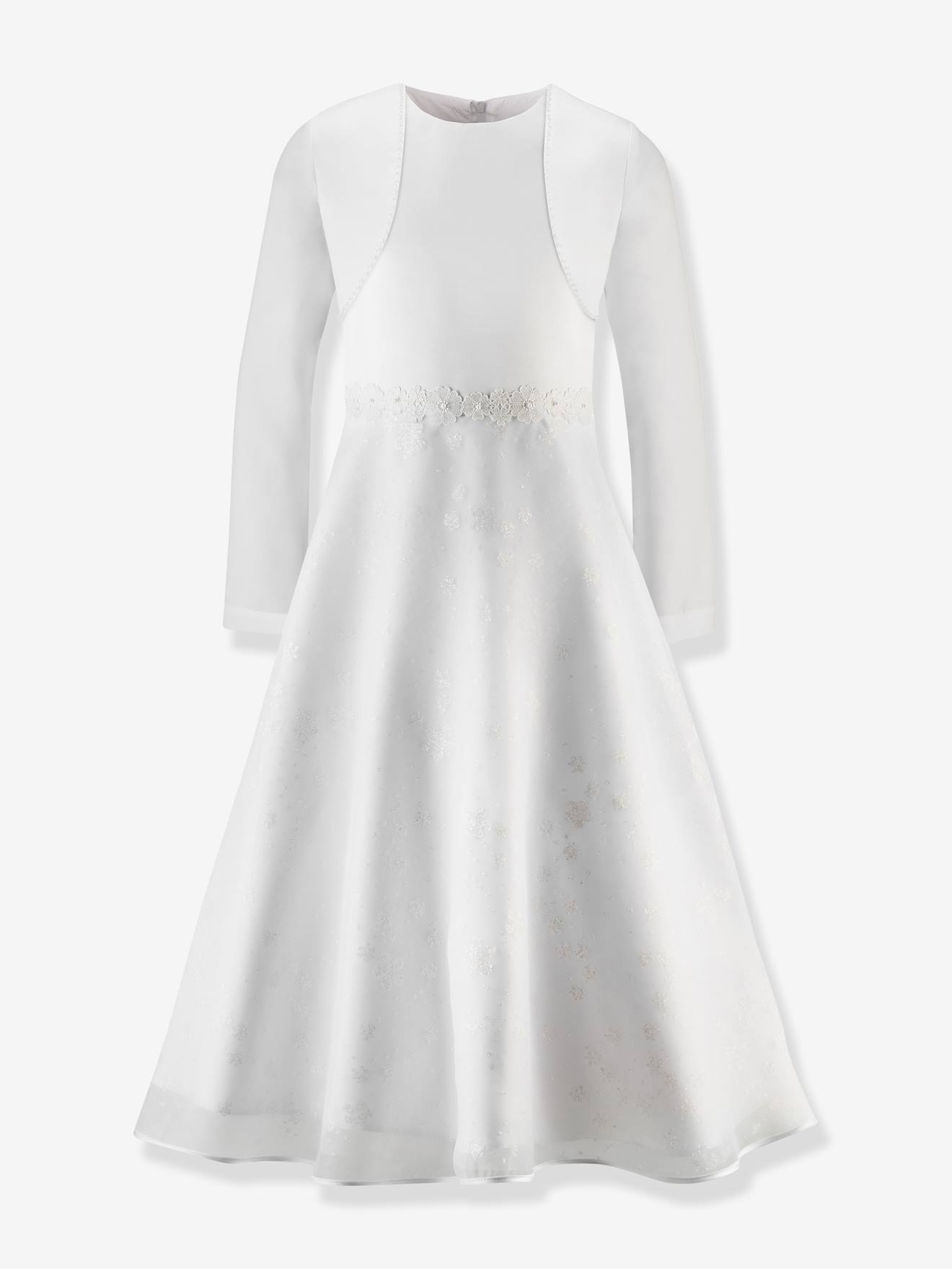 Kommunionskleid mit Glitzerblüten & Bolero Mädchen Happy Girls von Happy Girls