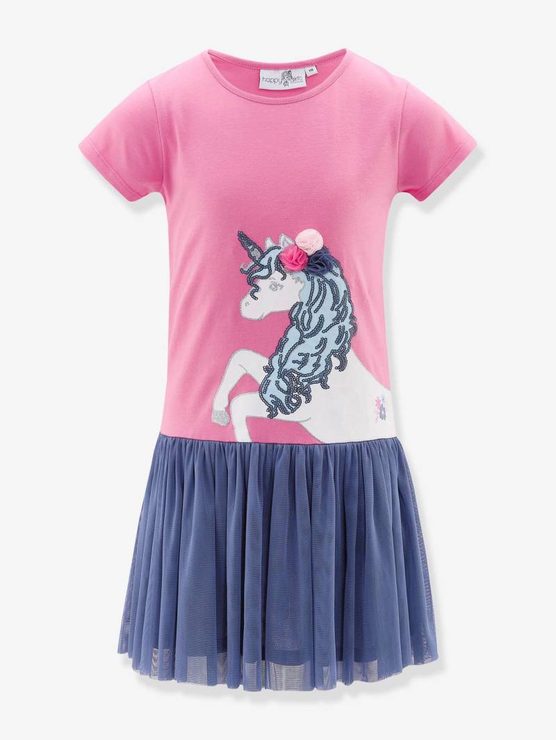 Mädchen Kleid mit Pailletten-Einhorn und Tüllrock Happy Girls von Happy Girls