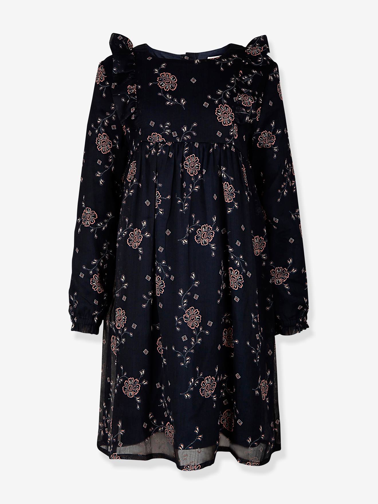 Maxikleid Langarm Happy Girls Mädchen mit Rüschen von Happy Girls