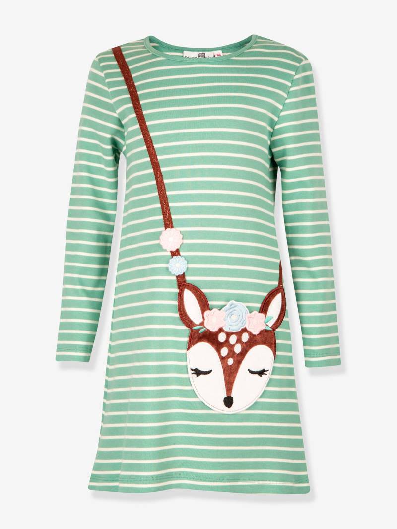 Ringelkleid Langarm Happy Girls Mädchen mit Reh von Happy Girls