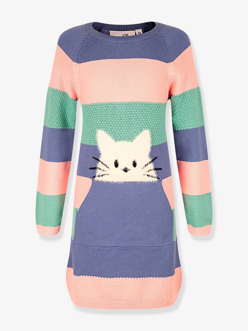 Strickkleid Blockstreifen Happy Girls Mädchen mit Katze von Happy Girls