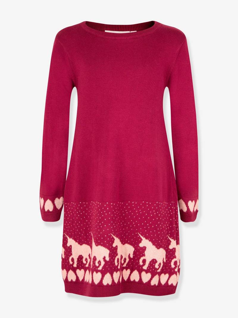 Strickkleid Einhörner Happy Girls Mädchen granatapfel von Happy Girls